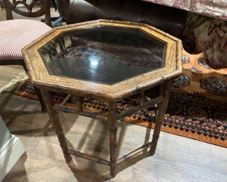 Bamboo side table