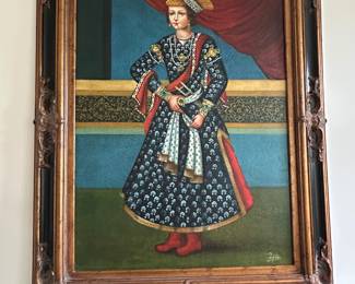 40"W x 50"H framed oil painting - $800