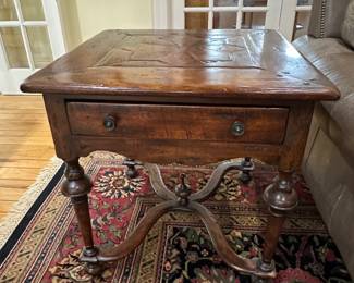 Castle Bromwich reclaimed wood side table