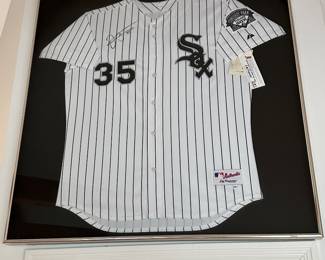 Framed Sox jersey