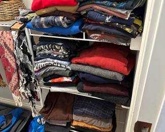 More men's and women's clothing.....