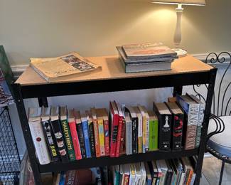 Books and shelving unit