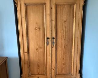 Pine wardrobe cabinet  - $500