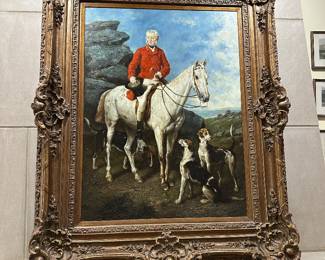 Framed oil painting 47"W x 55"H - $800