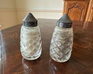 Waterford crystal salt and pepper shakers