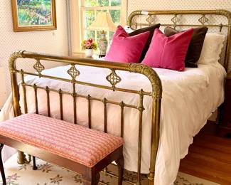 Antique Brass Bed - Amazing Detail