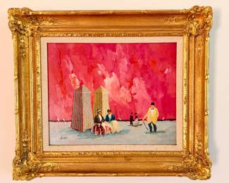 Original oil on canvas by Allard. Purchased from the Mann Gallery in New Orleans