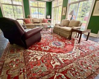 Palace Size Heriz...11'7 wide x 20' long - just cleaned! She retailed for $60K