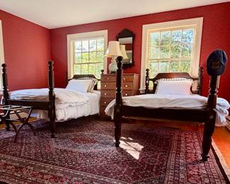 Chests, RUGS, twin bedding, lamps