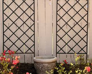 Trellis x 2 garden pots and planters