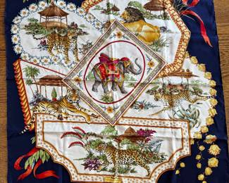 Hermes, Ferragamo, Cartier Scarves