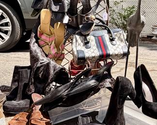 Channel, Gucci, Prada, Red Bottoms, Pedro Garcia, etc....mostly size 9 - 10