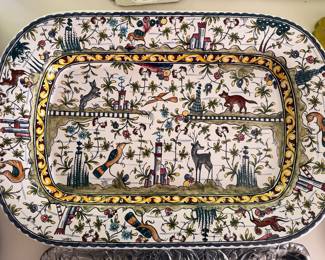 Hand painted pottery, Italian Pottery, kitchen is packed