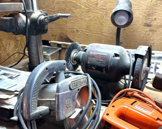 Craftsman circular saw, grinder 