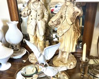 Chalkware figurines 