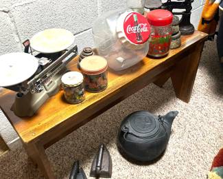 scales, cast irons, cast iron kettle 