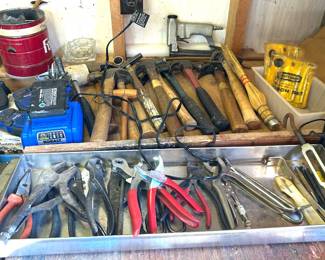 lots of small hand tools 
