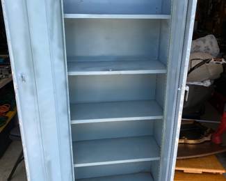 Metal blue cabinet 