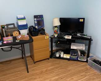 Console and filing cabinet