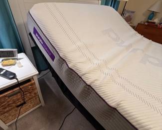 Purple adjustable bed 