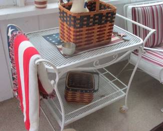 Woodard Mid-Century Patio Cart