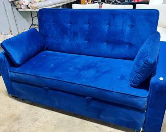 Blue Tufted Sofa orlando Estate Auction