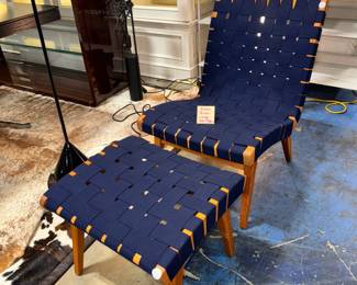 Knoll Risom Lounge Chair with Ottoman