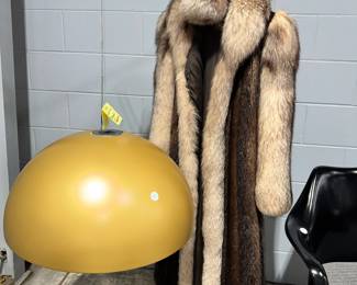 Flos Lighting Skygarden Suspension Hanging Light and Fur Coat with Ear Muffs Orlando Estate Auction