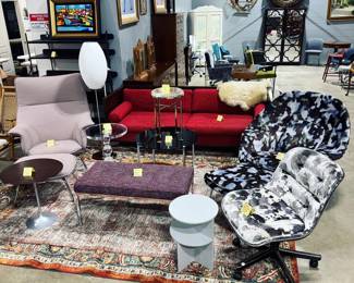 Knoll Bench, Muuto Chair & Ottoman, Knoll & Caracole Tables, Knolls Chairs and Flos Lighting Orlando Estate Auction