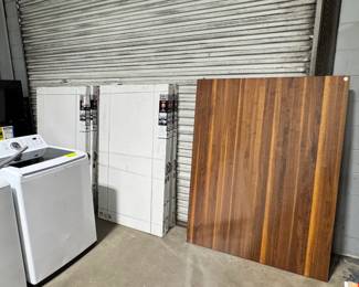 Glass Shower Panels and Wood Table Top Orlando Estate Auction