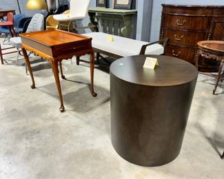 Thayer Cog Drum Table and Vintage Table Orlando Estate Auction