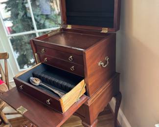 Side View Silver Chest