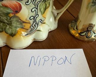 Nippon porcelain pieces
