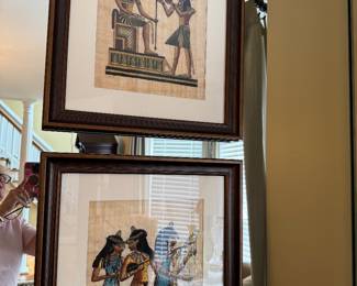 From Egypt papyrus paper art