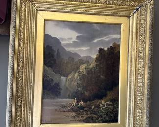 Antique oil painting signature J. Howard listed British Artist