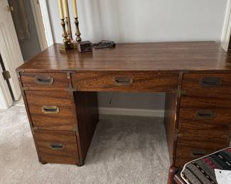 Campaign style Desk and Chest