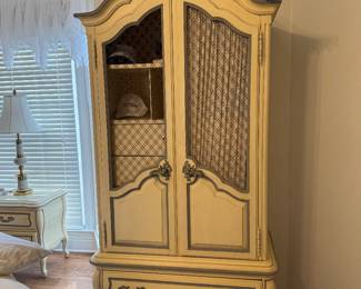 French Provencial Bedroom Suite Armoire