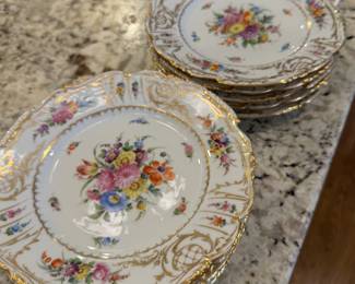 Handpainted dishes