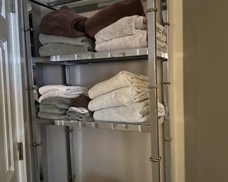 Chrome and Glass shelves