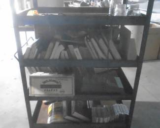 shelving on wheels (contents sold seperately)