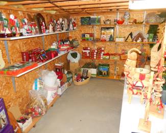 X-mas corner in basement to include Scandinavian items