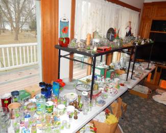 glassware display and fragile items