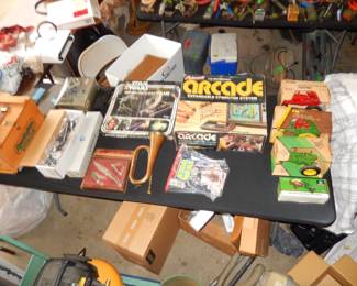 rare games, tractors, gun items