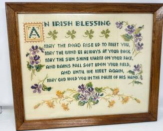 268 AnIrishBlessingFramedCrossStitchArt