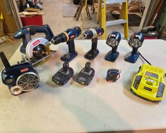 233 11Ryobi18VCordlessToolsWithAccessories