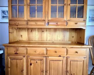 9 EnglishPineDresserHutch