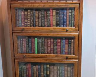 8 MissionCraftsmanQuarterSawnOakModern3ShelfBarristerBookcase