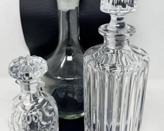 93 3CrystalandGlassDecanters