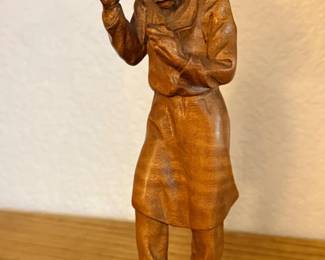 27 HandCarvedFolkArtWoodCraftsmanStatue