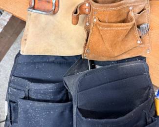 213 2LeatherCanvasCarpenterBelts